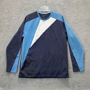 Reebok Sweatshirt‎ Mens XL Blue Color Block One Series Training Crew Neck